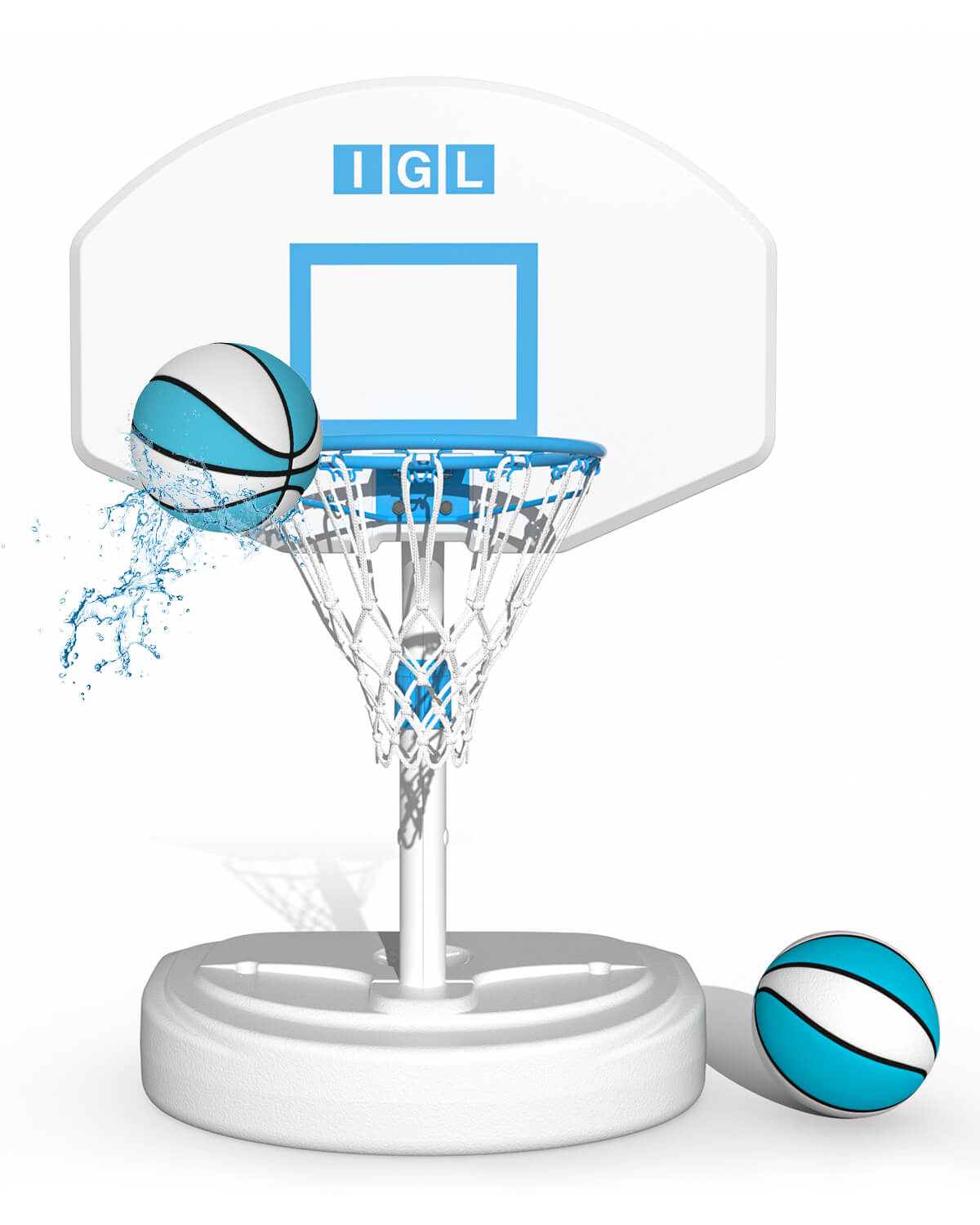 IGL DunkSplash Pro Poolside Basketball Hoop 28" 36"