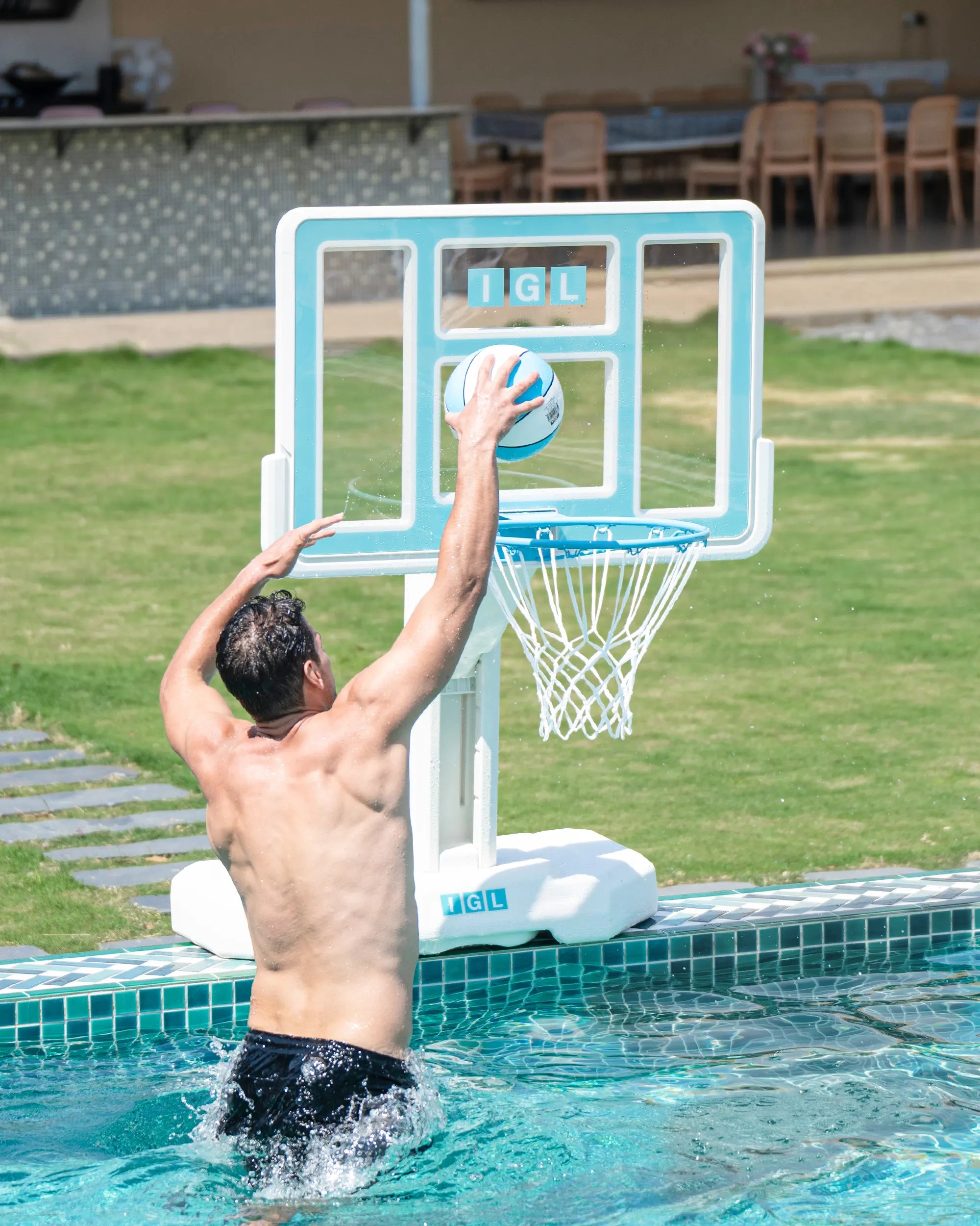 DunkSplash Elite Plus Poolside Basketball Hoop