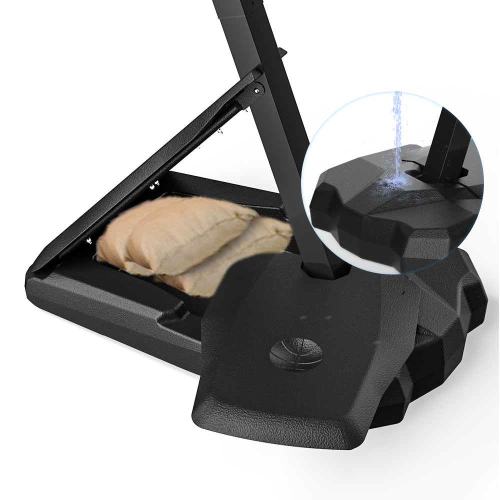 Portable basketball hoop