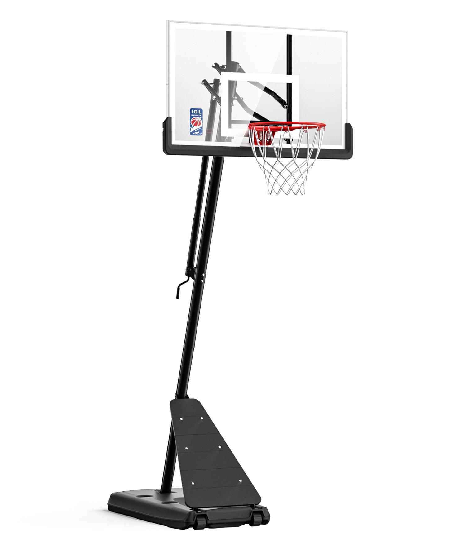IGL FLEX Pro Portable Basketball Hoop with Rebounder 52"