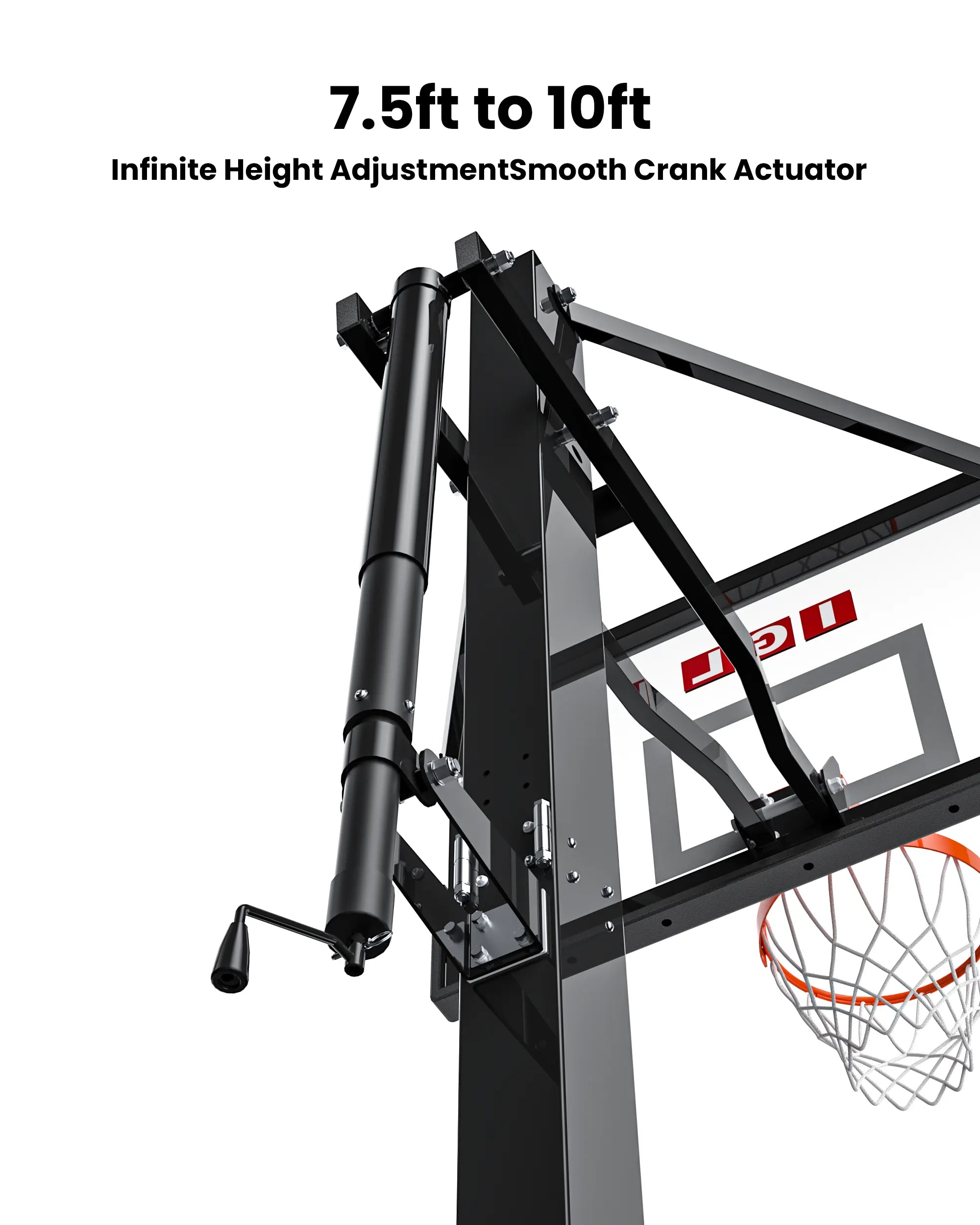 Titan Elite 54" In-Ground Basketball Hoop with Square Tube
