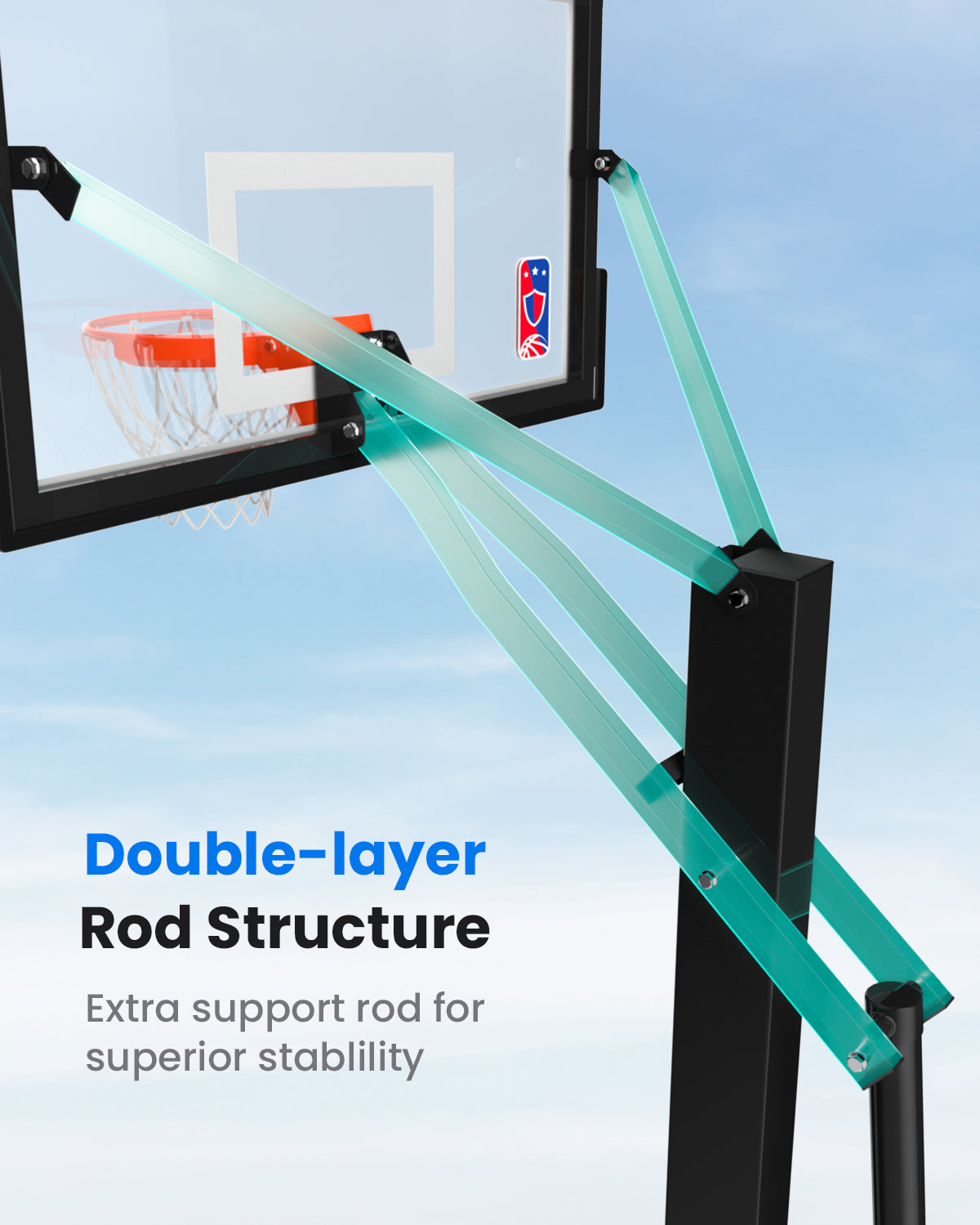 IGL Titan Elite In-Ground Basketball Hoop with Square Tube