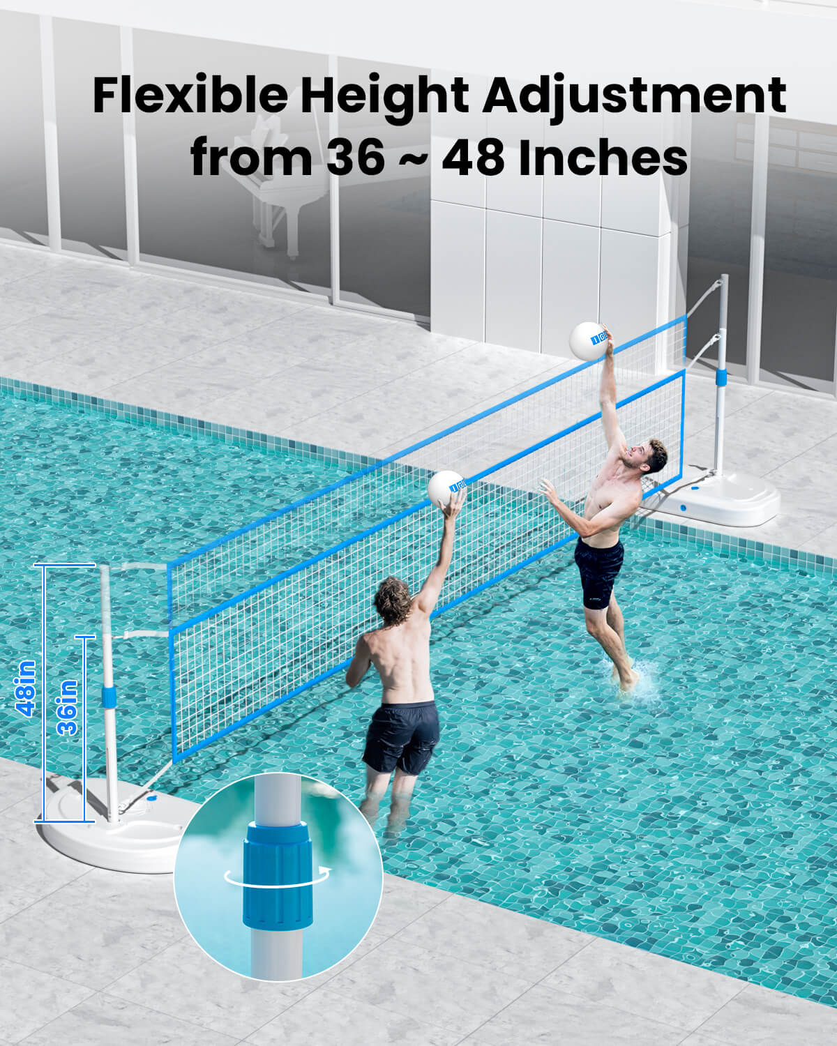 🏐 IGL DunkSplash Spike – Poolside Volleyball Set