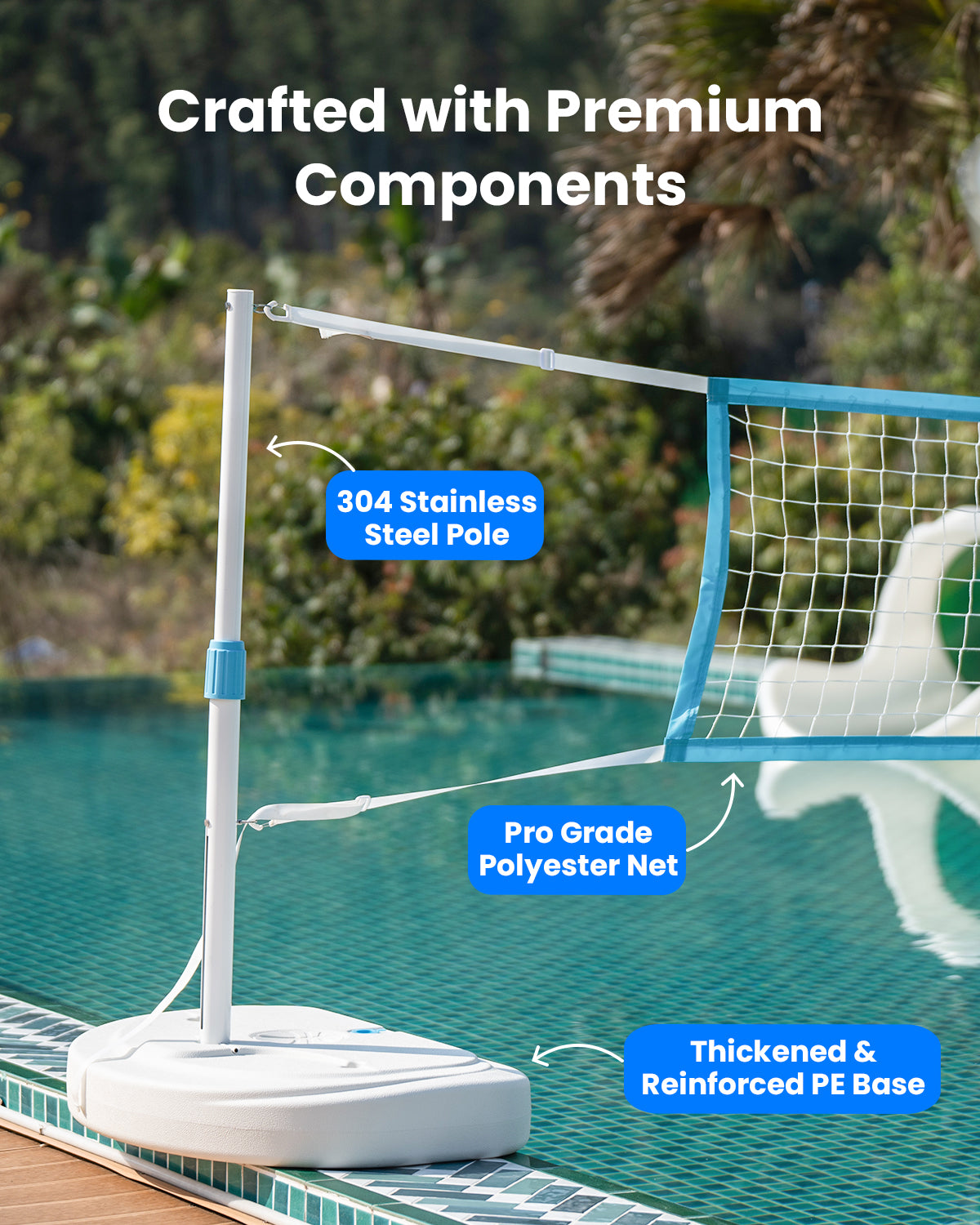 🏐 IGL DunkSplash Spike – Poolside Volleyball Set