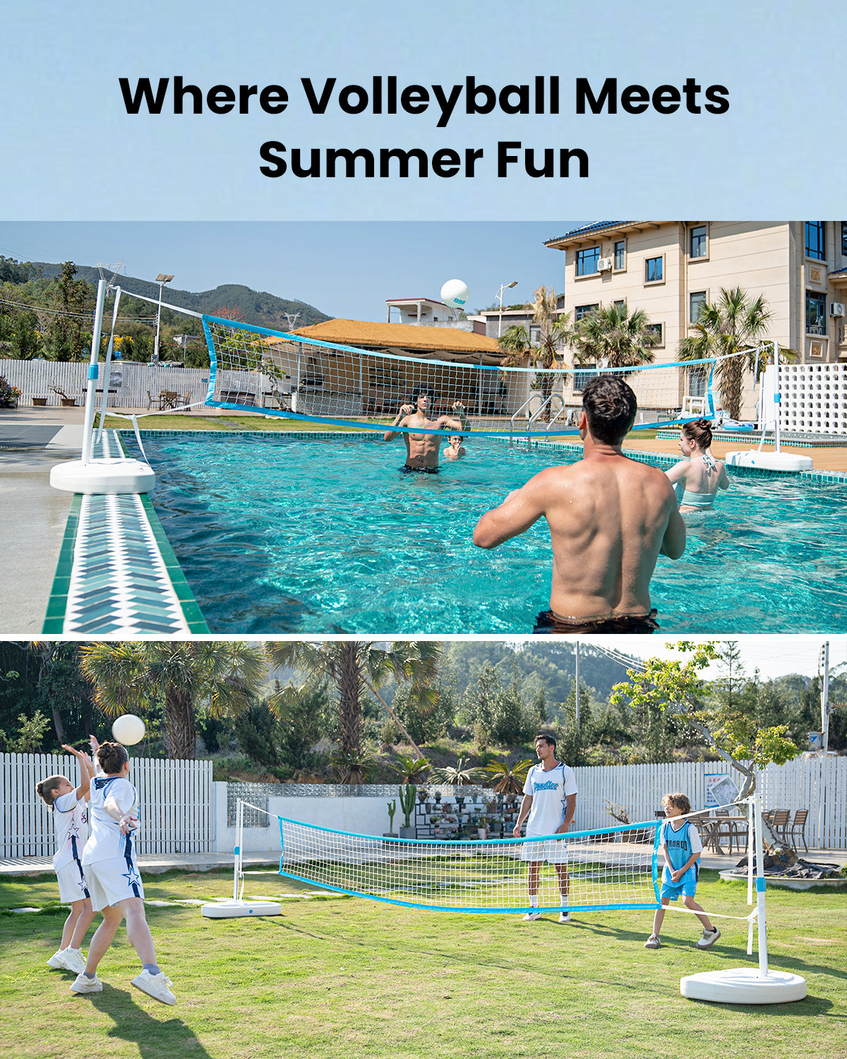 🏐 IGL DunkSplash Spike – Poolside Volleyball Set