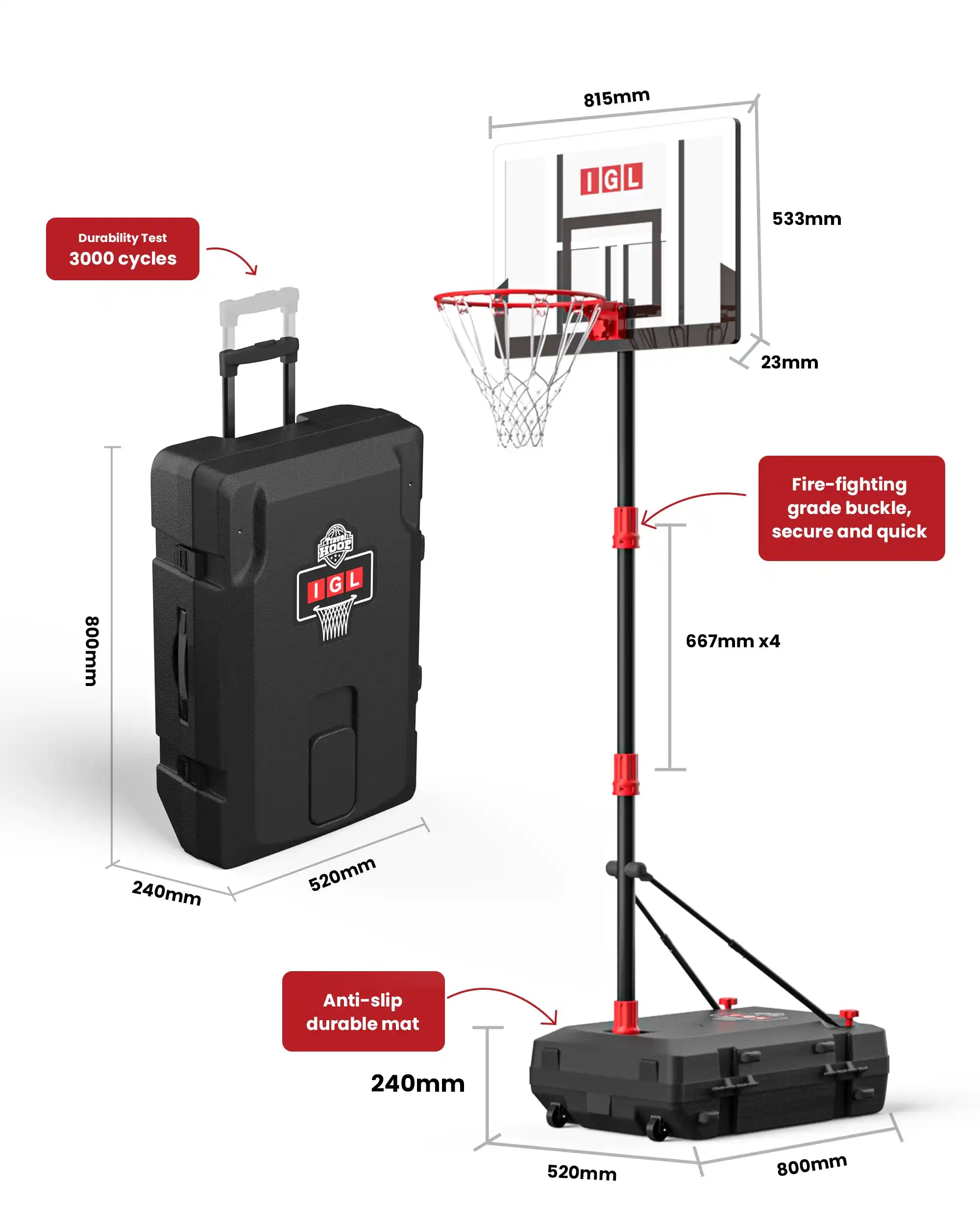 IGL Travel Hoop™ | Ultimate Portable Youth System