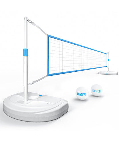 DunkSplash Duo – 排球网和泳池篮球架二合一