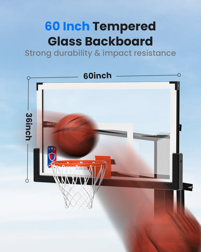 Titan Elite 方形管地埋式篮球架