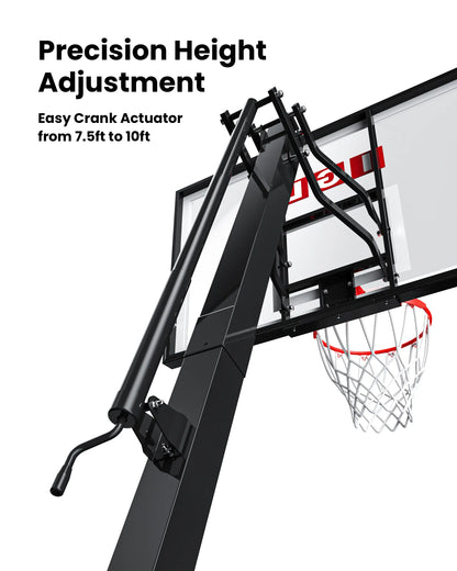 Titan Flex 54" Portable Basketball Hoop with Backboard