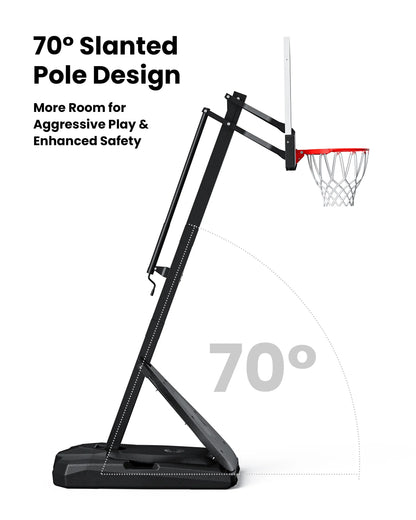 Titan Flex 60" Portable Basketball Hoop with Backboard