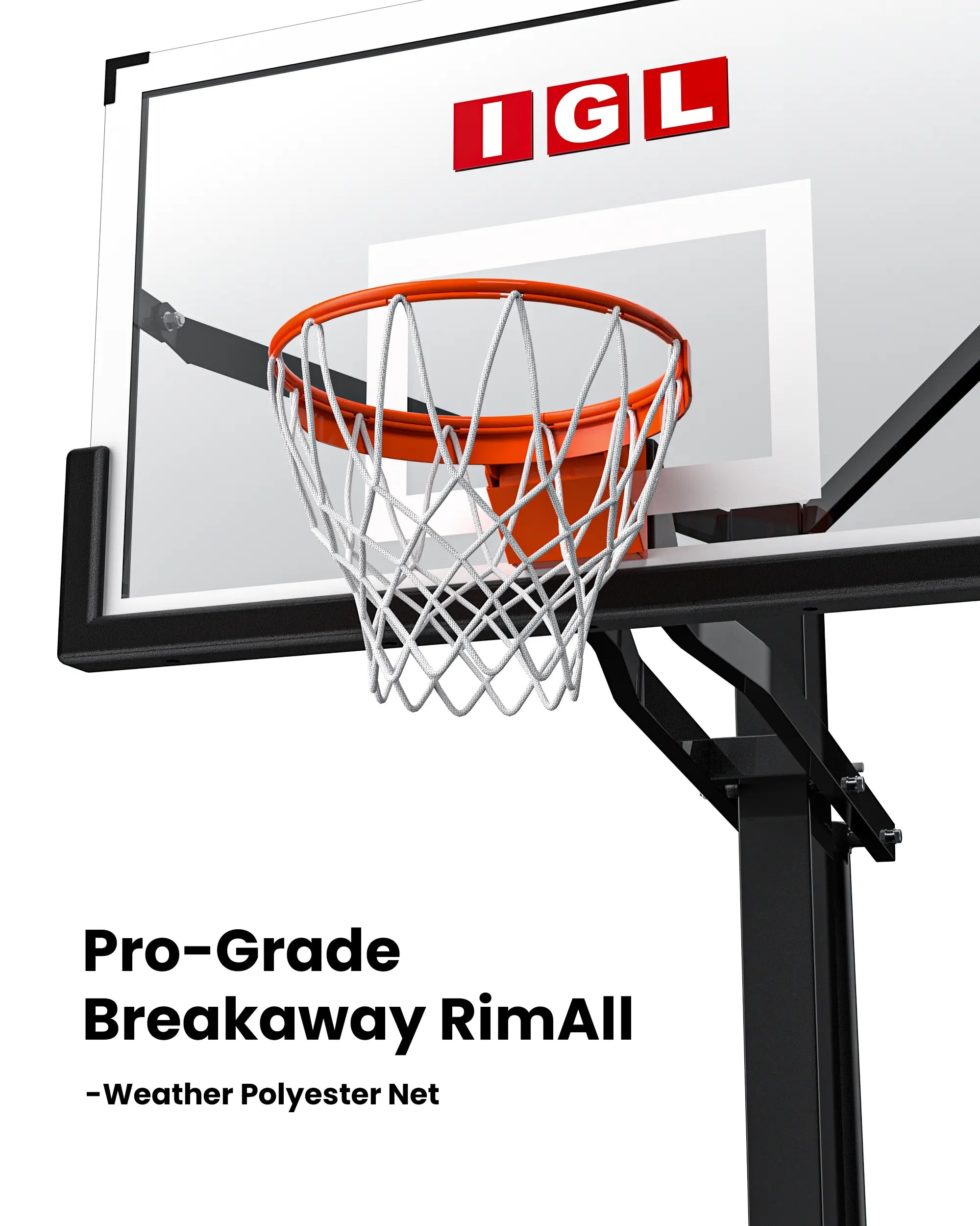 Titan Elite 54" In-Ground Basketball Hoop with Square Tube