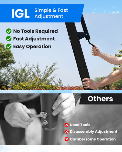 Titan Flex Portable Basketball Hoop with Backboard