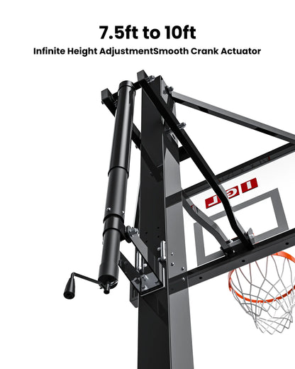 Titan Elite 54" In-Ground Basketball Hoop with Square Tube