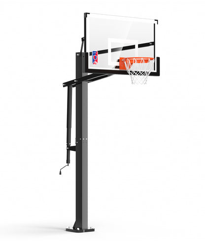 Portable hoop for driveway