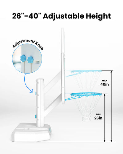 DUNKSPLASH ELITE PLUS 44" Poolside Basketball Hoop