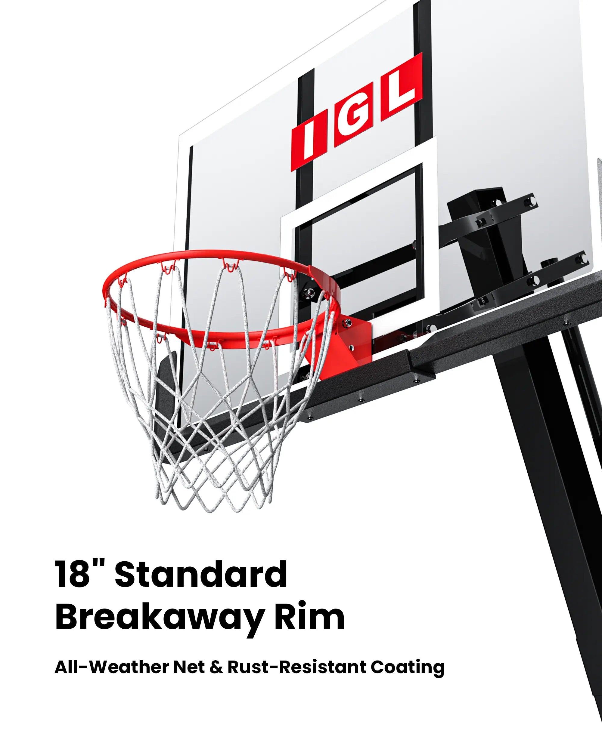 Titan Flex 60" Portable Basketball Hoop with Backboard