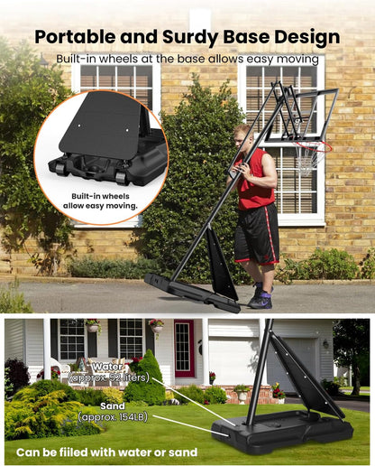 IGL FLEX 44 Portable Basketball Hoop