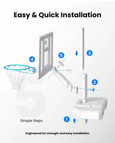 DUNKSPLASH ELITE PLUS 44" Poolside Basketball Hoop