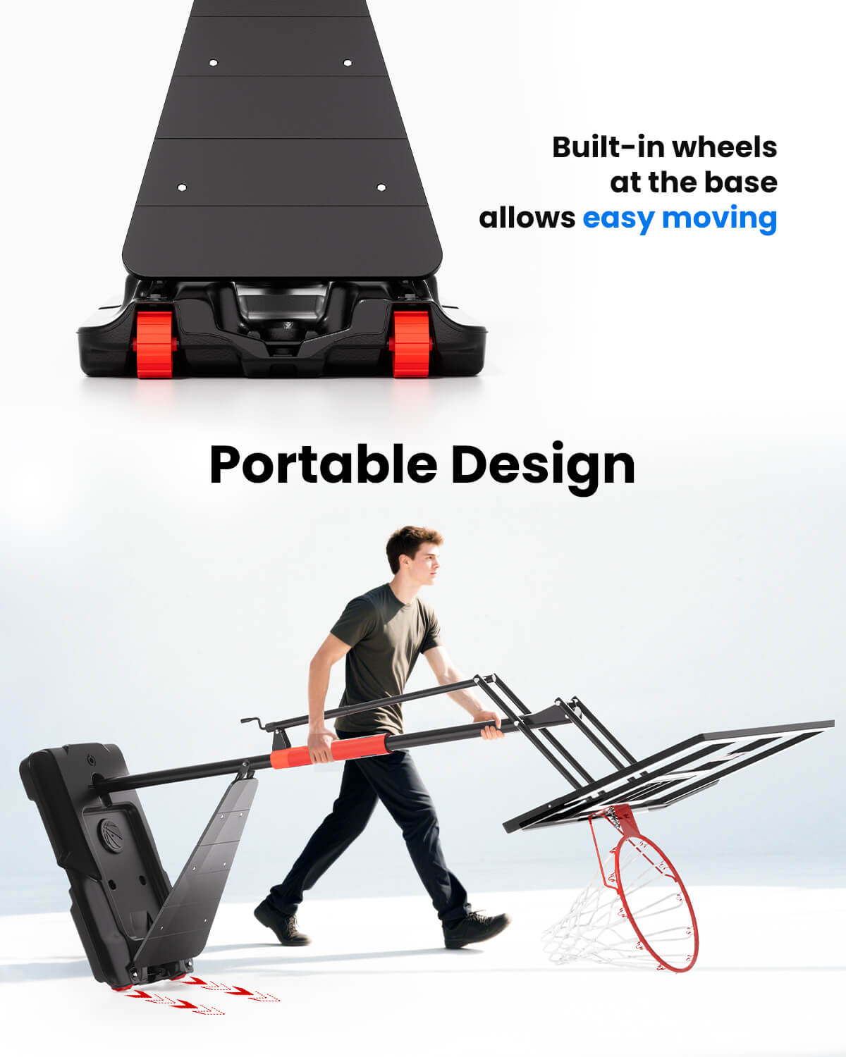 IGL FLEX 45 Portable Basketball Hoop with Backboard 45"