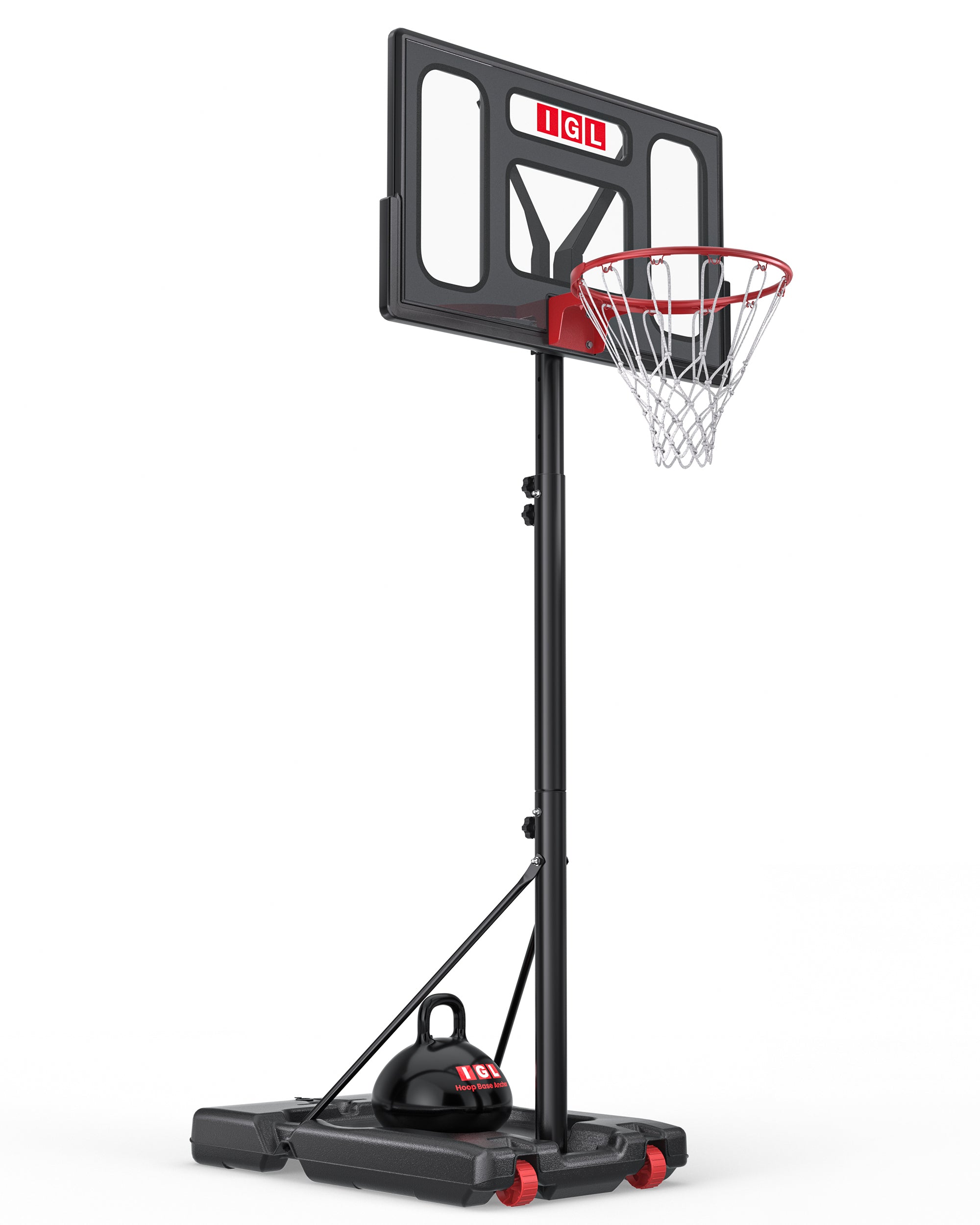 IGL Flex Family 40", Black backboard, studio shot on white background.