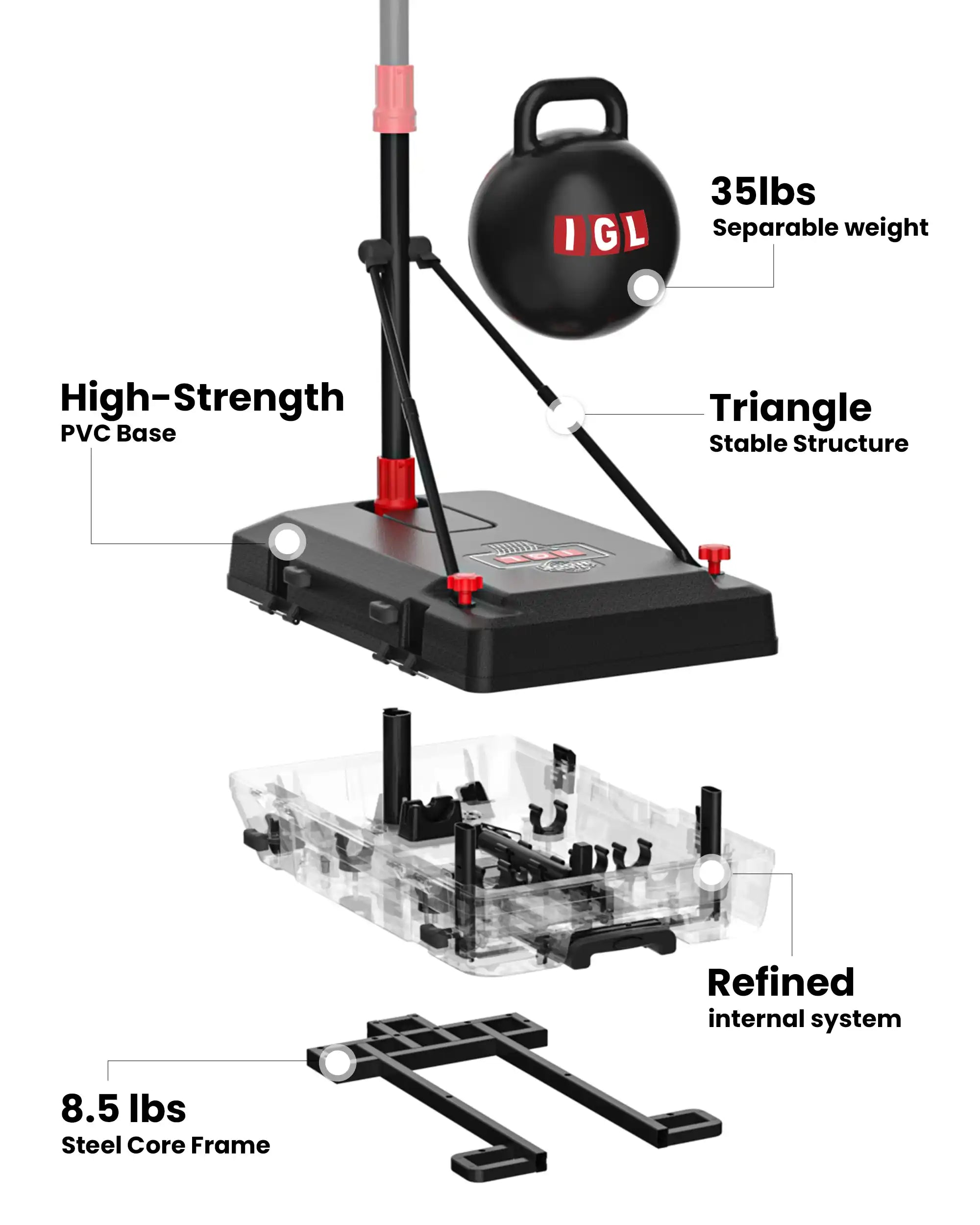 IGL Travel Hoop™ | 终极便携式青少年训练篮球架