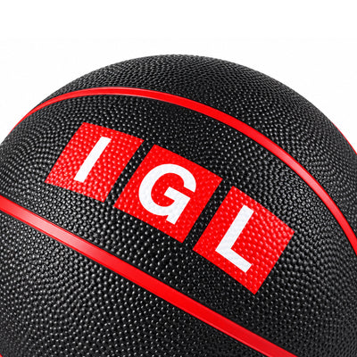 Rubber Basketball - Size 7 - IGL black and red