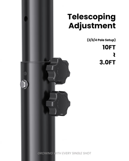 Telescoping height adjustable basketball goal from 3 to 10 feet, ideal for toddlers, kids, and adults playing together.
